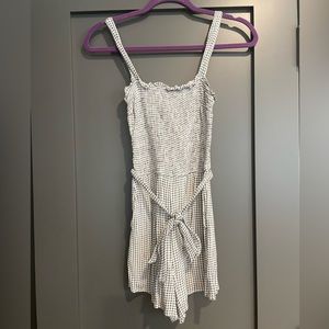 Abercrombie black and white romper